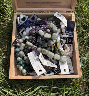 Bead Landing stone beads lot pearls amethyst rose quartz etc